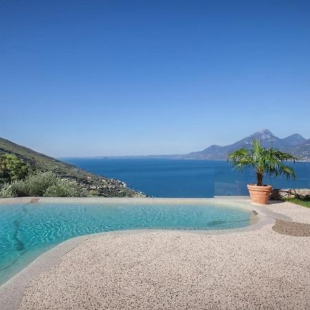 Villa Divina-Apt Armonia-Con Piscina E Vista Lago Castelletto Di Brenzone Exterior foto